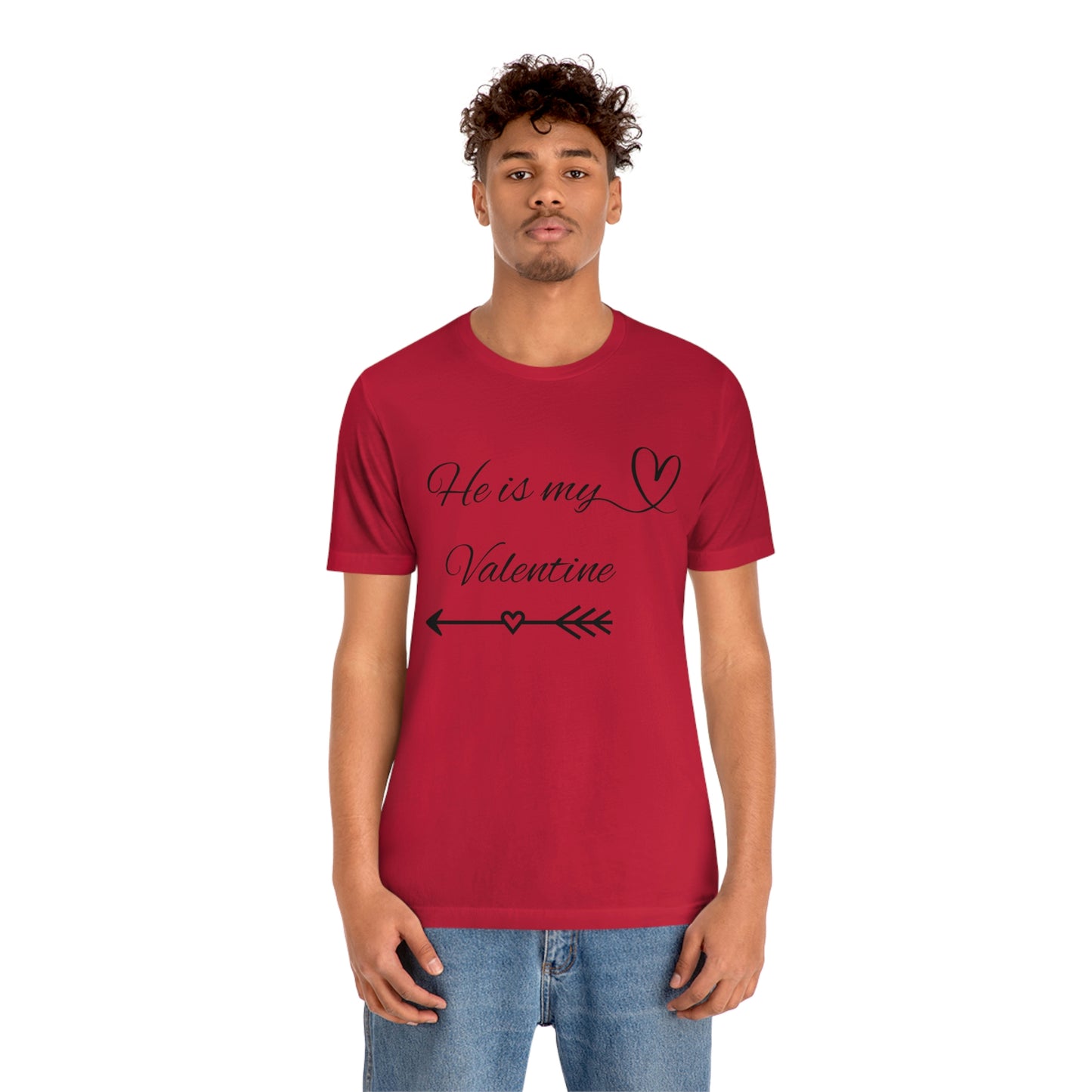 He is My Valentine, dark letter, Shirt