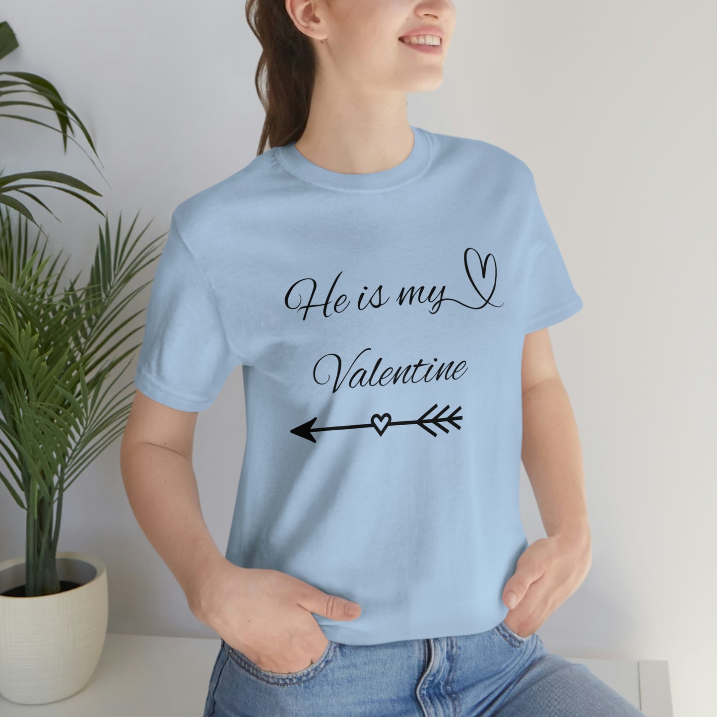 He is My Valentine, dark letter, Shirt