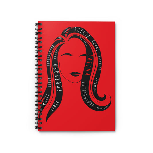 Fuerza Latina Red Spiral Notebook - Ruled Line
