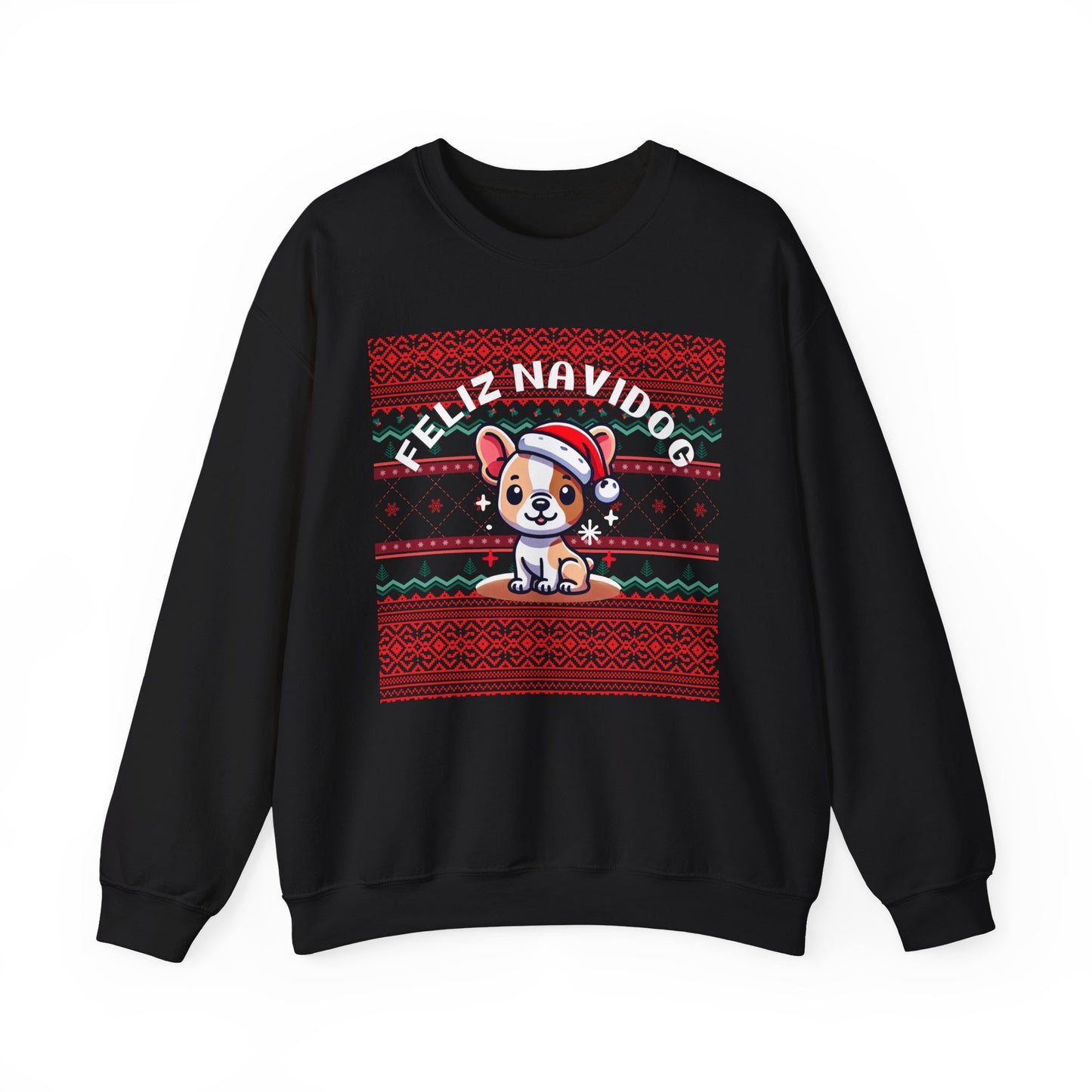 Feliz Navidog Ugly Christmas Sweater- French Bulldog