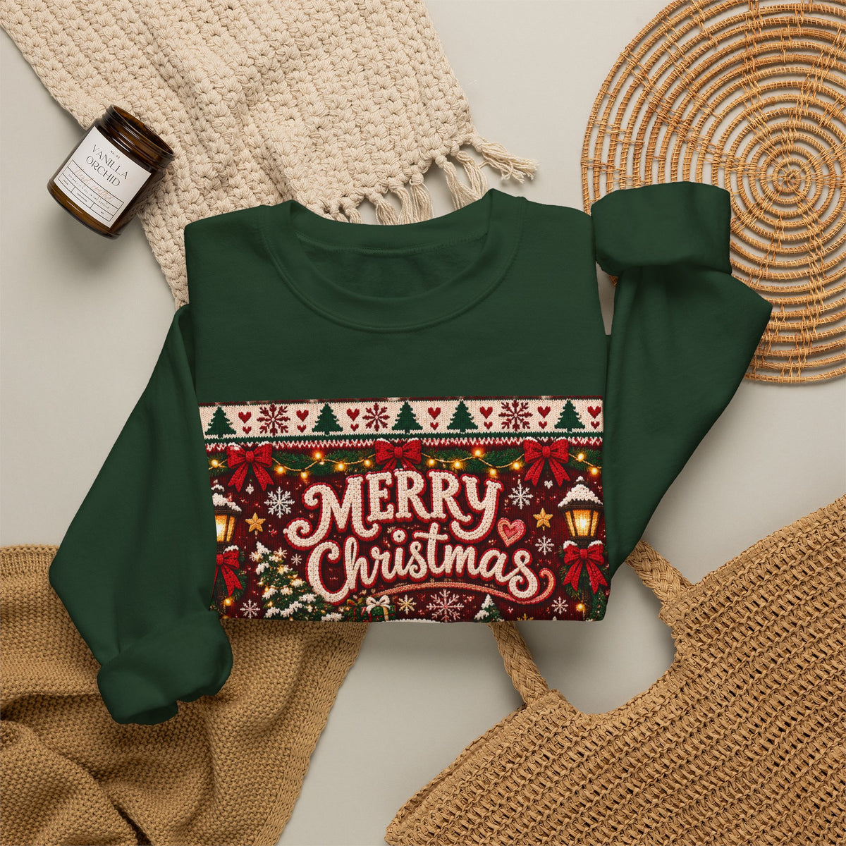 Merry Christmas Vintage Christmas Truck Sweatshirt