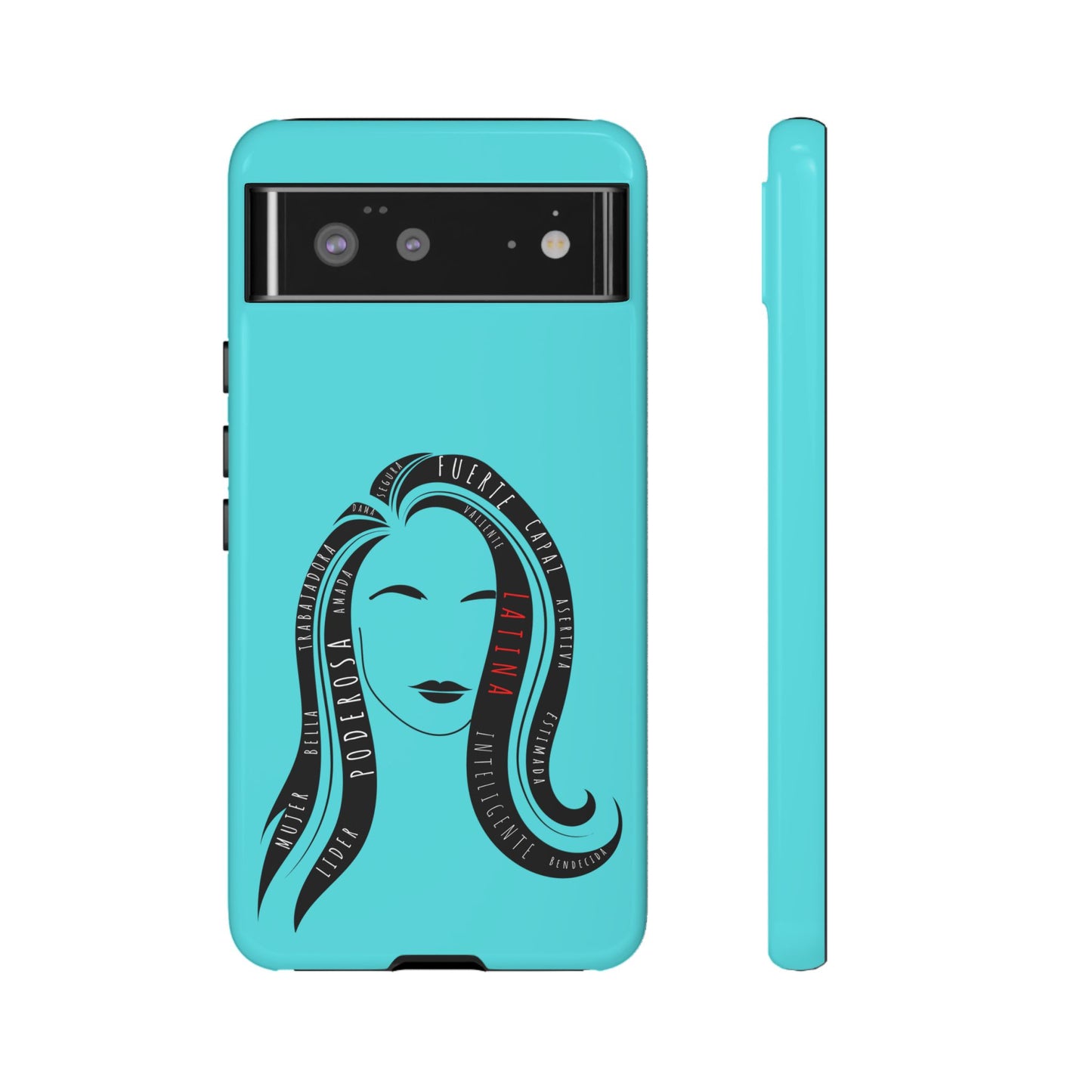Blue Fuerza Latina Tough Phone Case | Latina Empowerment Protective Cover