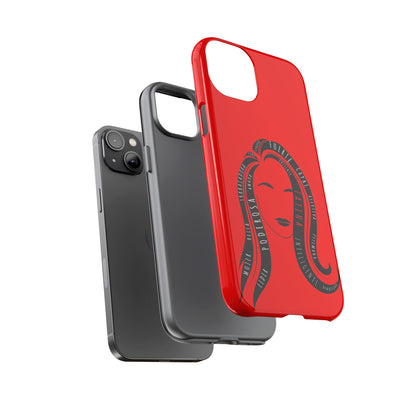 Red Fuerza Latina Tough Phone Case | Latina Empowerment Protective Cover