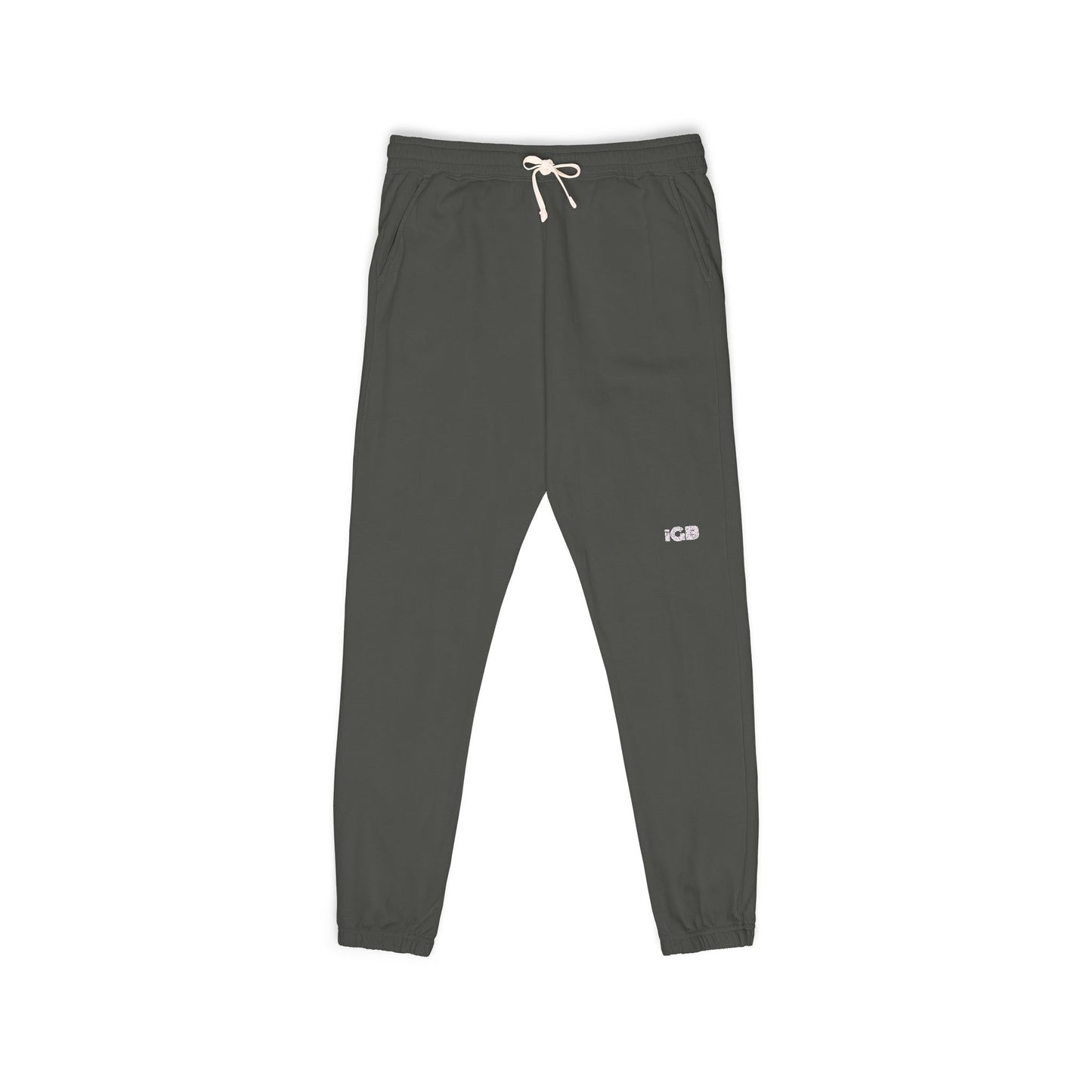 iGB Fits Cozy Unisex Garment-Dyed Fleece Sweatpants | Relaxed Lounge Wear for Home, Travel, Gifts, Special Occasions, Everyday Comfort