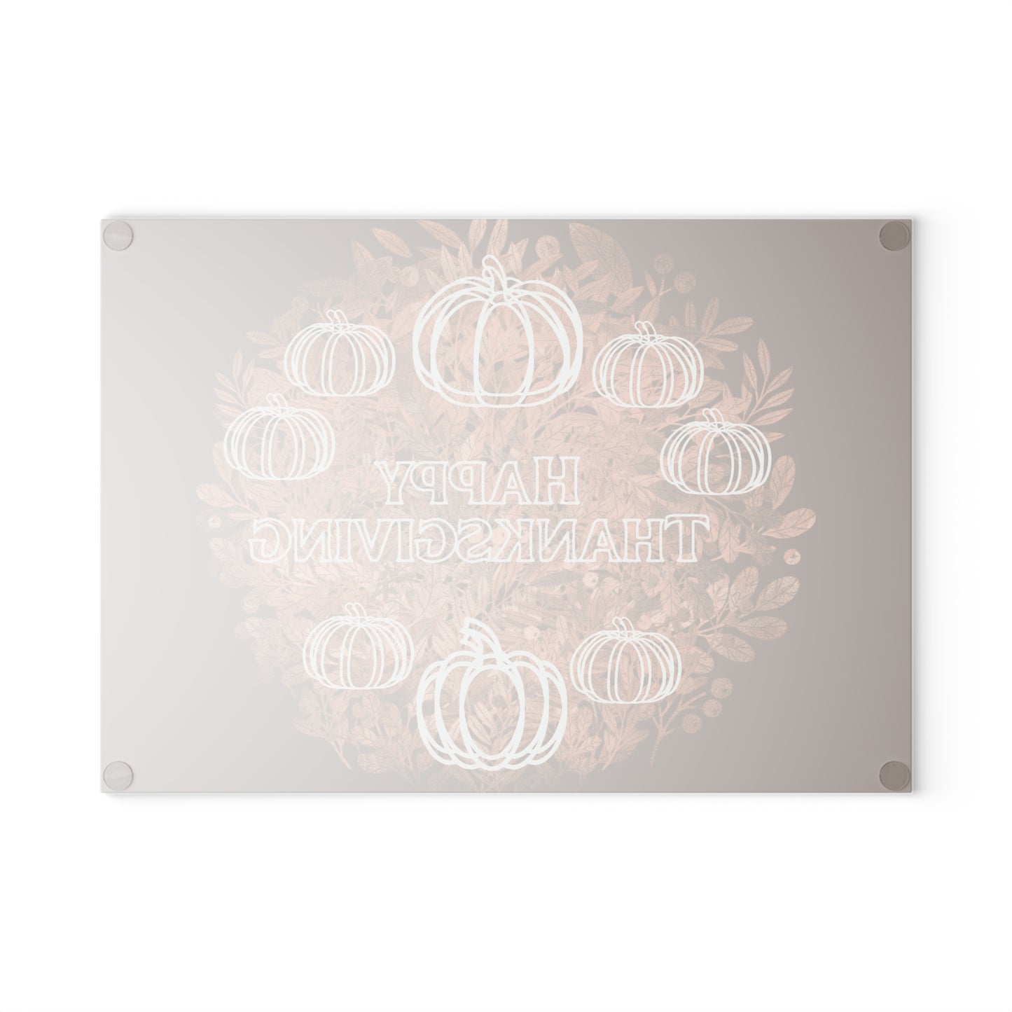 Thanksgiving Glass Cutting Board, Fall Kitchen Decor, Pumpkin Design, Holiday Gift, Home Cooking Essentials, Seasonal Kitchenware