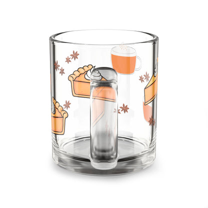 Autumn-Themed Glass Mug