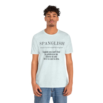 Spanglish Definition Shirt | Bilingual Pride Graphic Tee