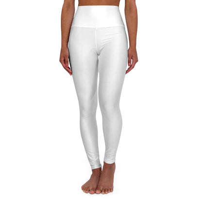 iGB Fits High Waisted White Yoga Leggings, Activewear, Workout Tights, Athletic Leggings, Fitness Apparel, Comfortable Leggings for Yoga or Gym