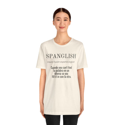 Spanglish Definition Shirt | Bilingual Pride Graphic Tee