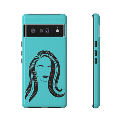 Blue Fuerza Latina Tough Phone Case | Latina Empowerment Protective Cover
