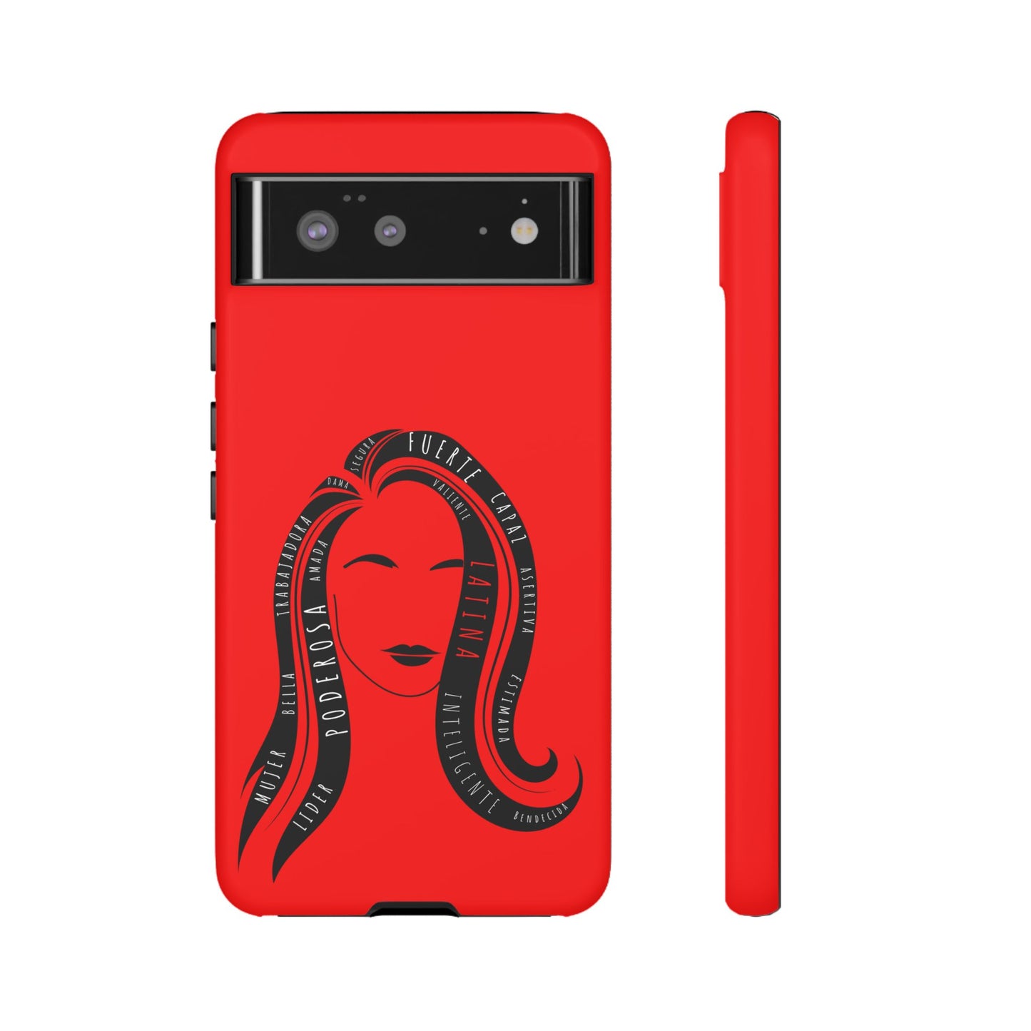 Red Fuerza Latina Tough Phone Case | Latina Empowerment Protective Cover