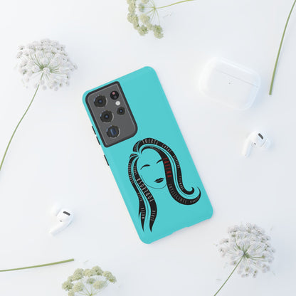 Blue Fuerza Latina Tough Phone Case | Latina Empowerment Protective Cover