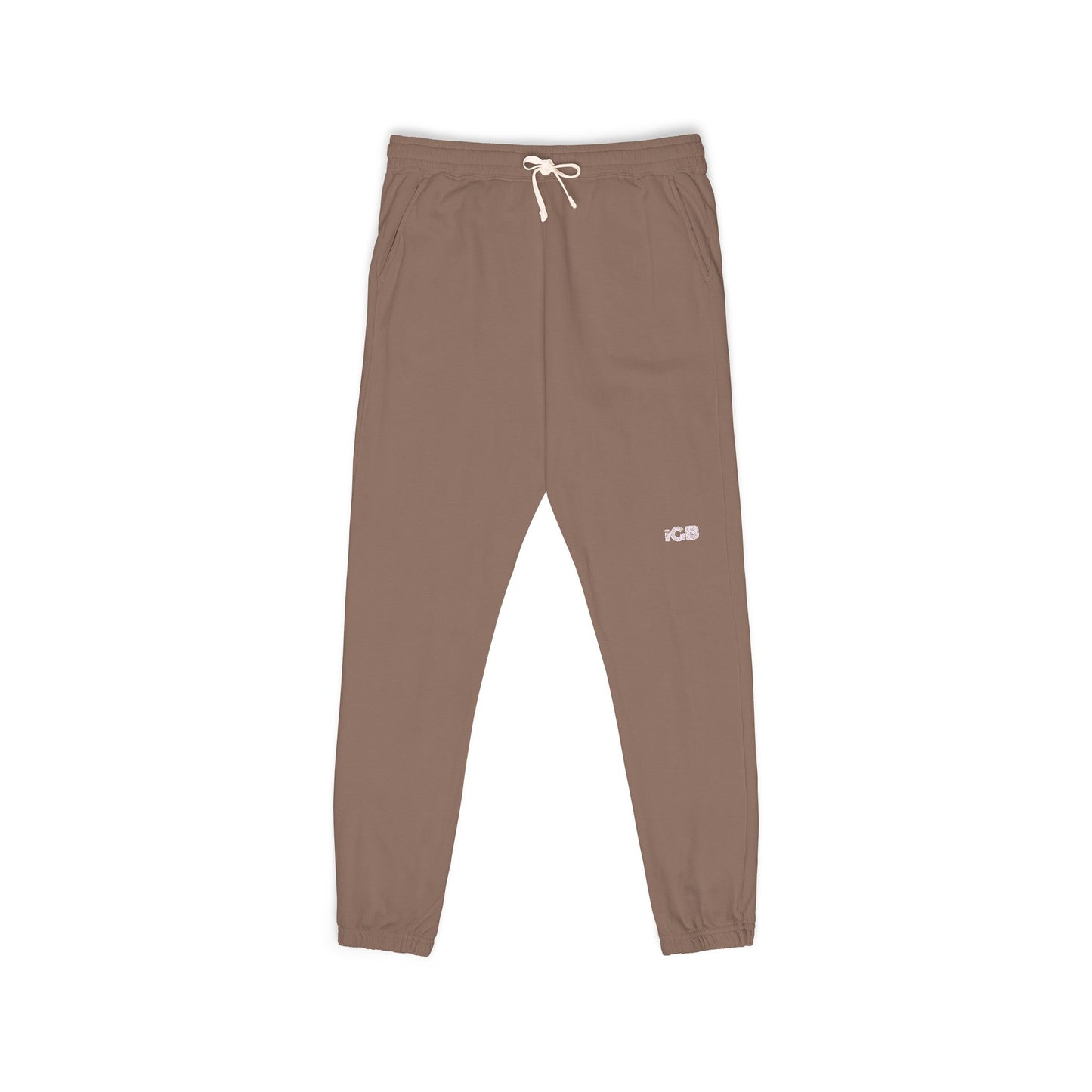 iGB Fits Cozy Unisex Garment-Dyed Fleece Sweatpants | Relaxed Lounge Wear for Home, Travel, Gifts, Special Occasions, Everyday Comfort