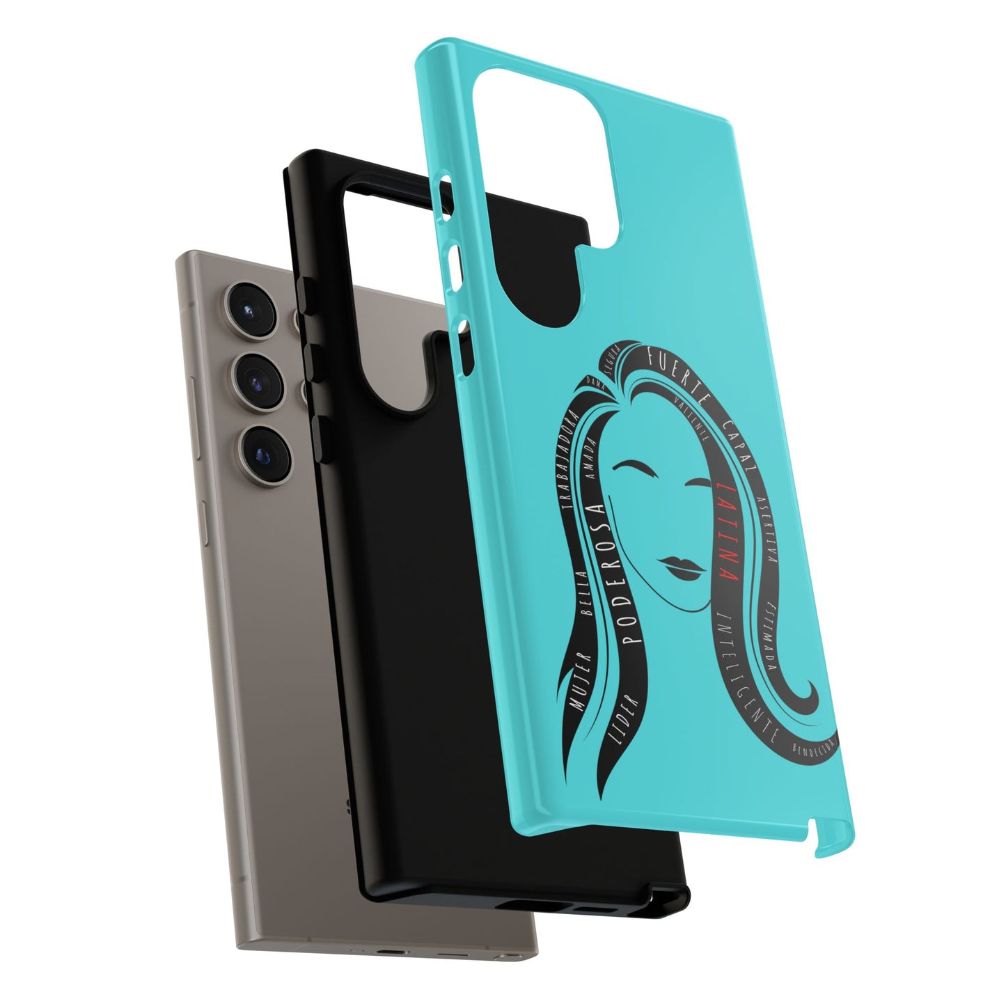 Blue Fuerza Latina Tough Phone Case | Latina Empowerment Protective Cover