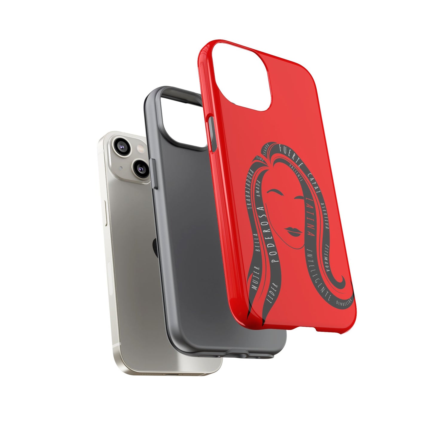 Red Fuerza Latina Tough Phone Case | Latina Empowerment Protective Cover