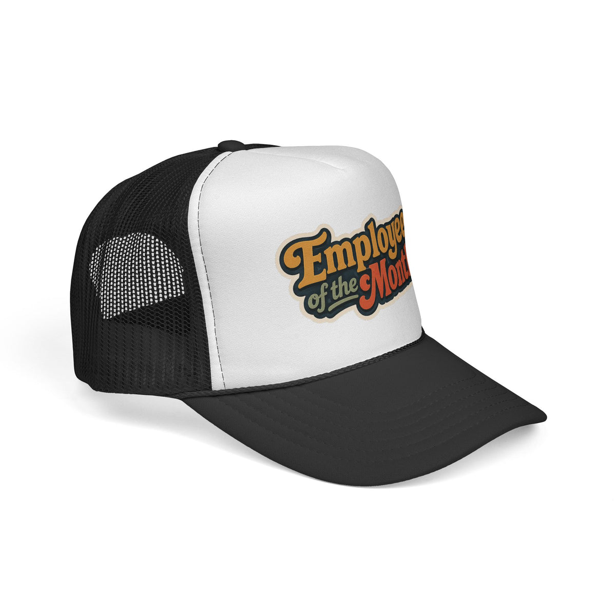 Employee of the Month Trucker Cap — Retro Patch Mesh Hat
