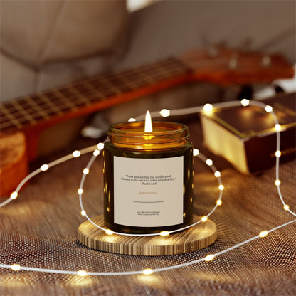 Psalm 34:8 Mango Coconut Candle