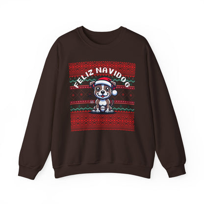 Feliz Navidog Ugly Christmas Sweater- Pitbull