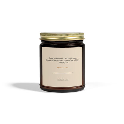 Psalm 34:8 Mango Coconut Candle