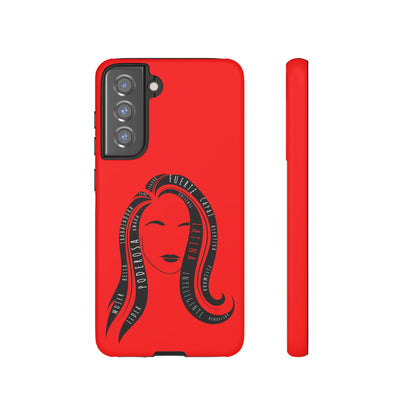 Red Fuerza Latina Tough Phone Case | Latina Empowerment Protective Cover