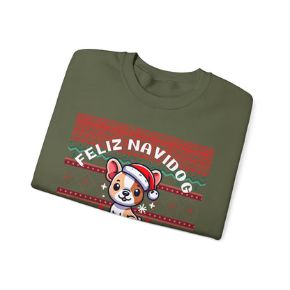 Feliz Navidog Ugly Christmas Sweater- French Bulldog