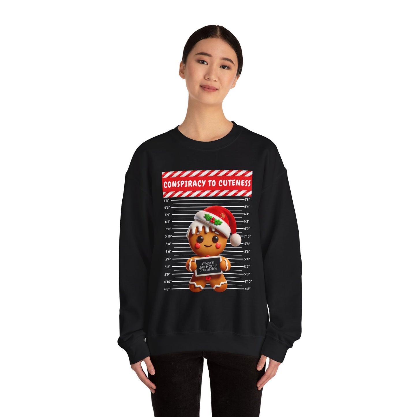 Gingerbread Mugshot Ugly Christmas Sweater