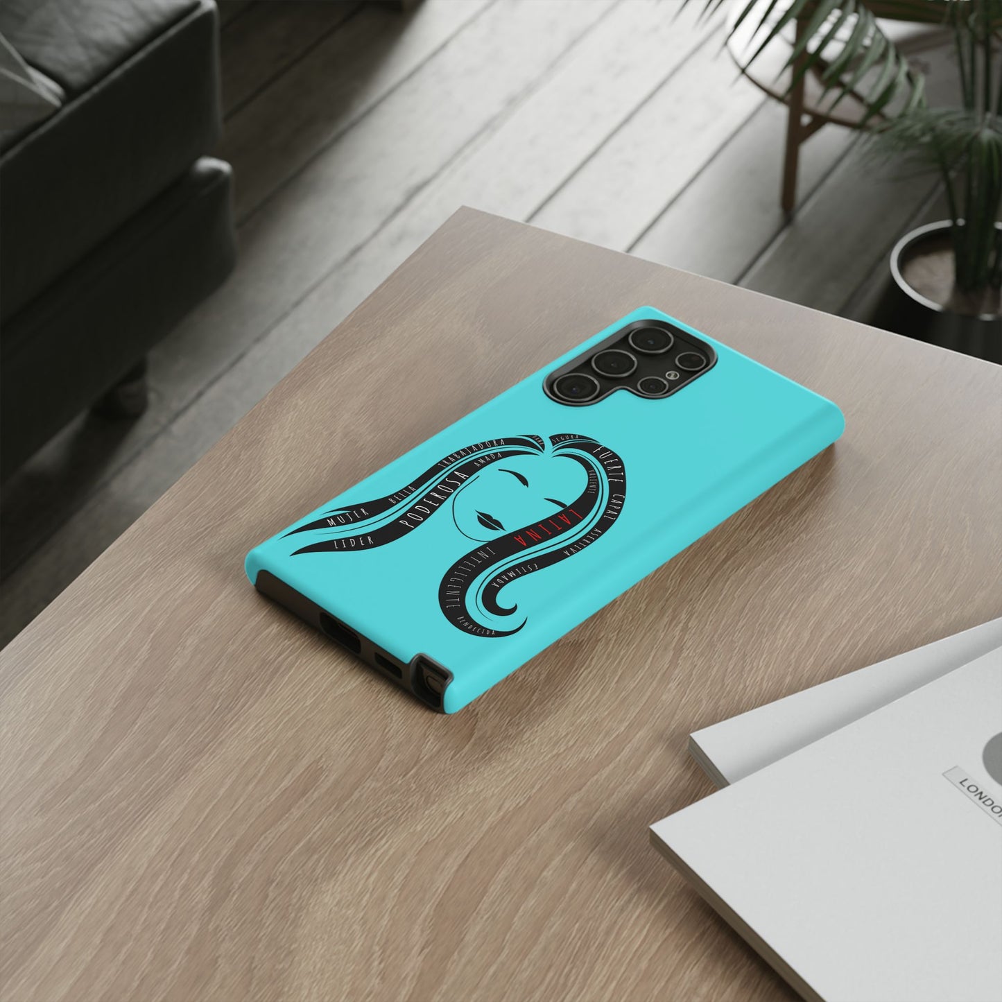 Blue Fuerza Latina Tough Phone Case | Latina Empowerment Protective Cover