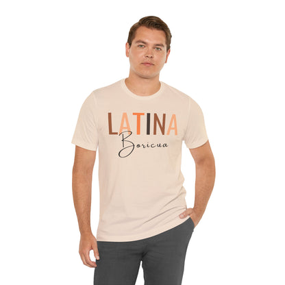 Latina Boricua, Shirt with Black Font