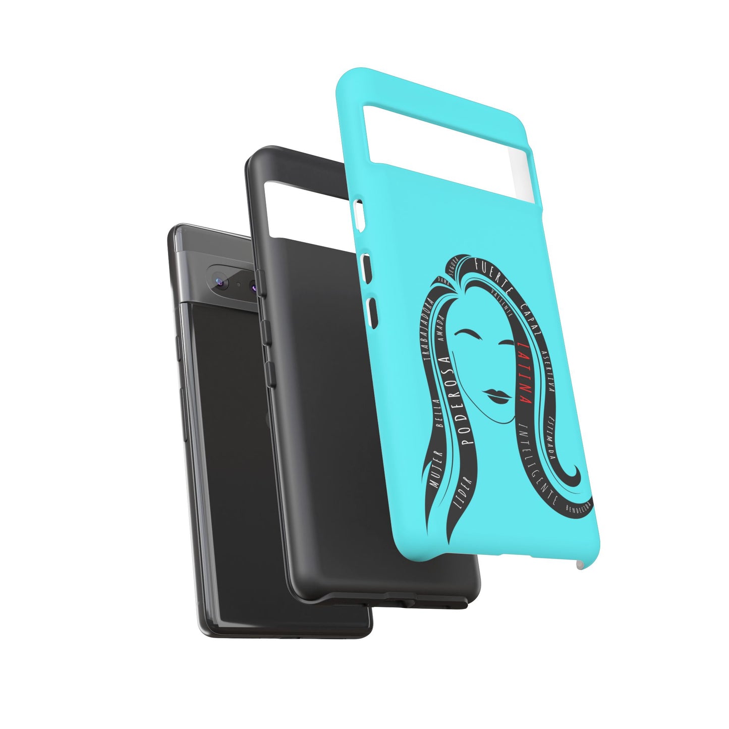 Blue Fuerza Latina Tough Phone Case | Latina Empowerment Protective Cover