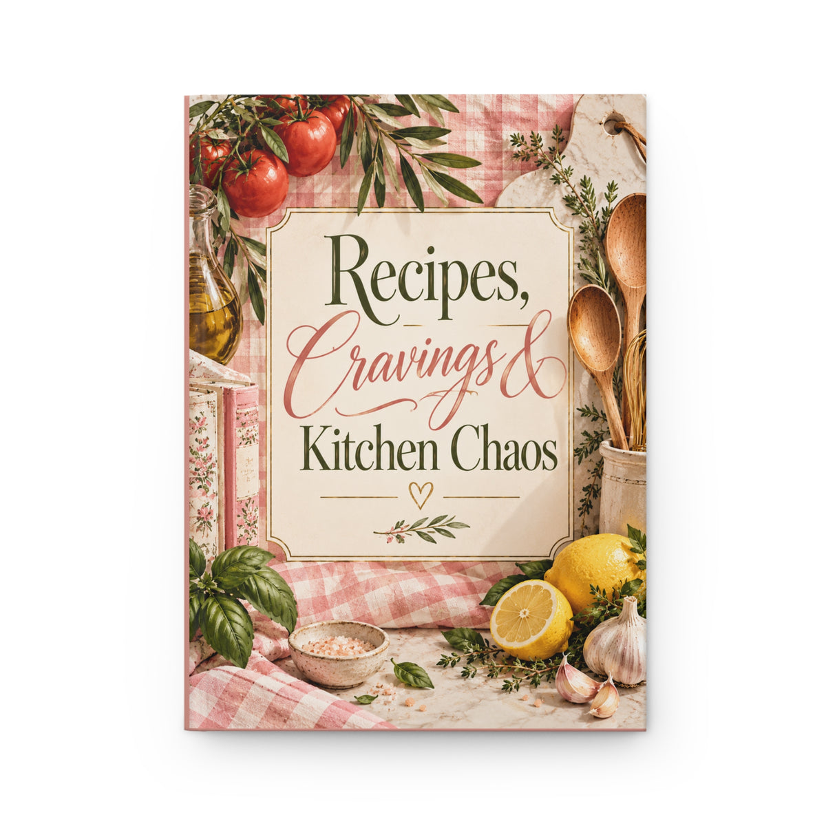 Recipes, Cravings & Kitchen Chaos Hardcover Journal