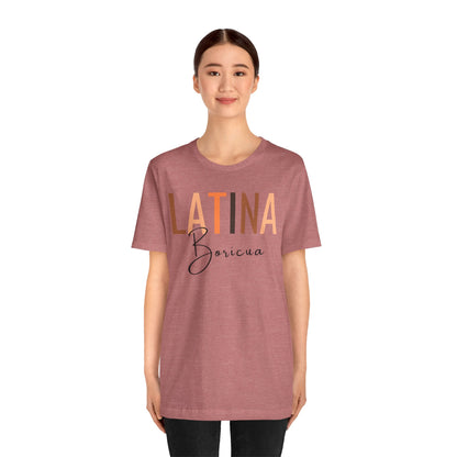 Latina Boricua, Shirt with Black Font