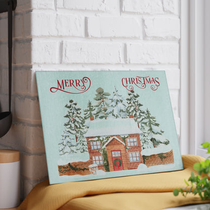Christmas-Themed Glass Cutting Board, Holiday Kitchen Decor, Unique Gift for Home Cooks, Festive Cooking Accessory, Winter Wonderland [...]