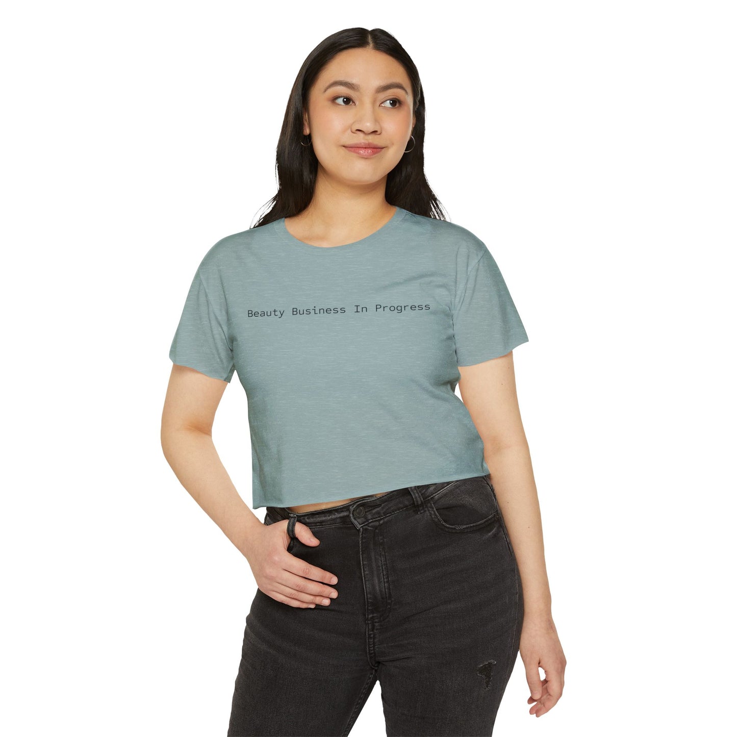 Beauty Business In Progress™ Cropped Tee | Esthetician Entrepreneur Shirt