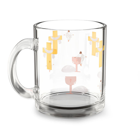 Christian-Themed Glass Mug, 10oz | Inspirational Drinkware for Faith Lovers, Gift for Birthdays, Holidays, and Celebrations