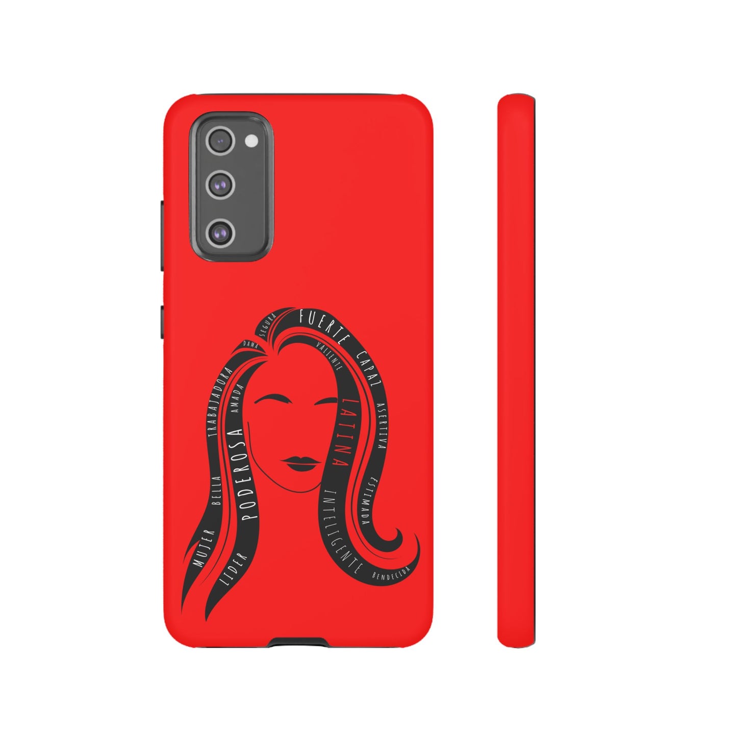 Red Fuerza Latina Tough Phone Case | Latina Empowerment Protective Cover