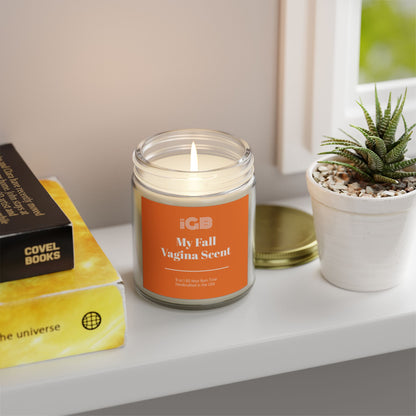 Fall Scented Candle - My Fall Vagina Scent, Cozy Home Decor, Gift for Her, Aromatherapy, Seasonal Candle