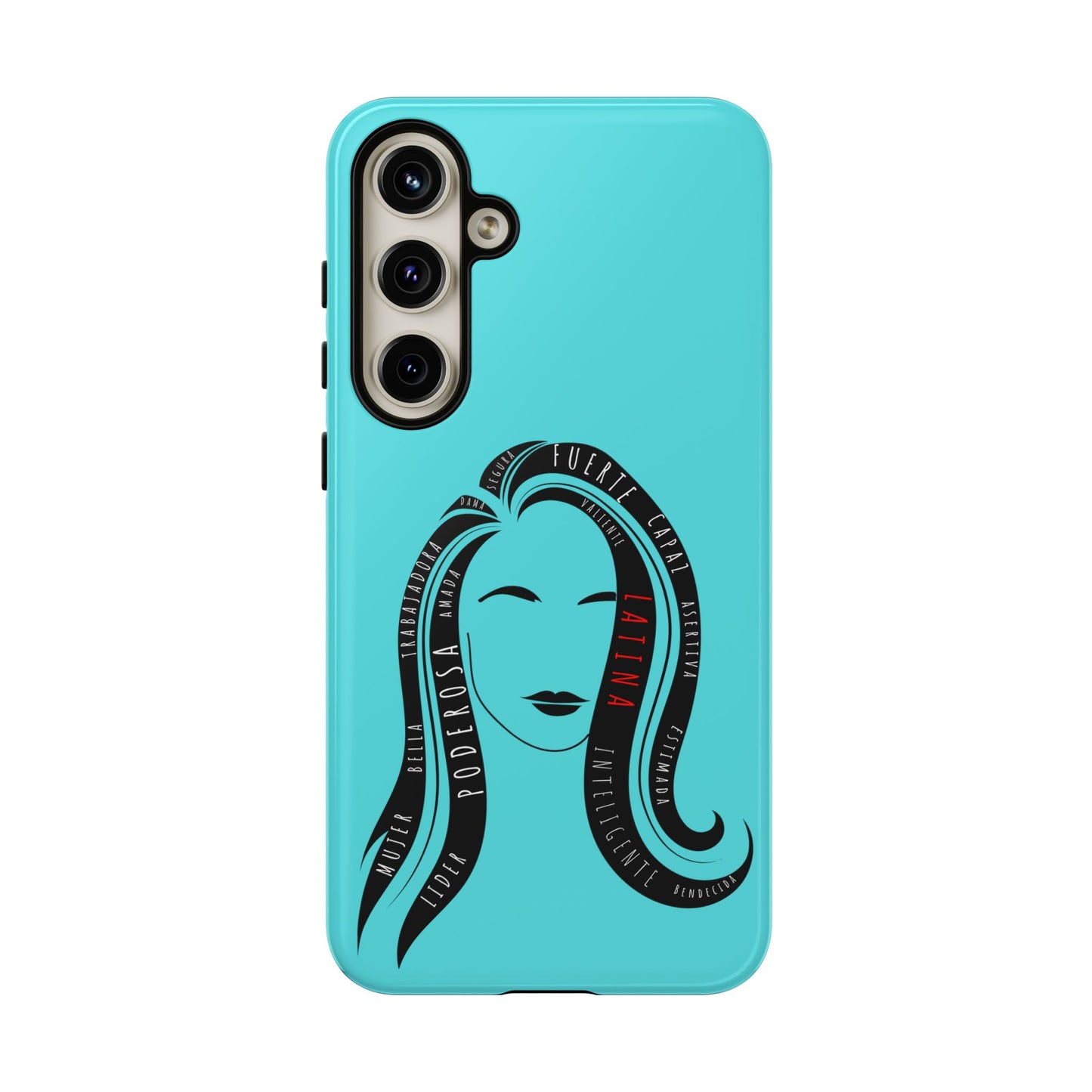 Blue Fuerza Latina Tough Phone Case | Latina Empowerment Protective Cover