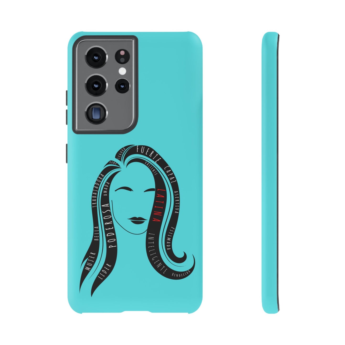 Blue Fuerza Latina Tough Phone Case | Latina Empowerment Protective Cover