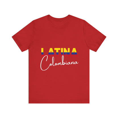 Latina Colombiana, Shirt - Colombian Latina Pride Graphic Tee for Women