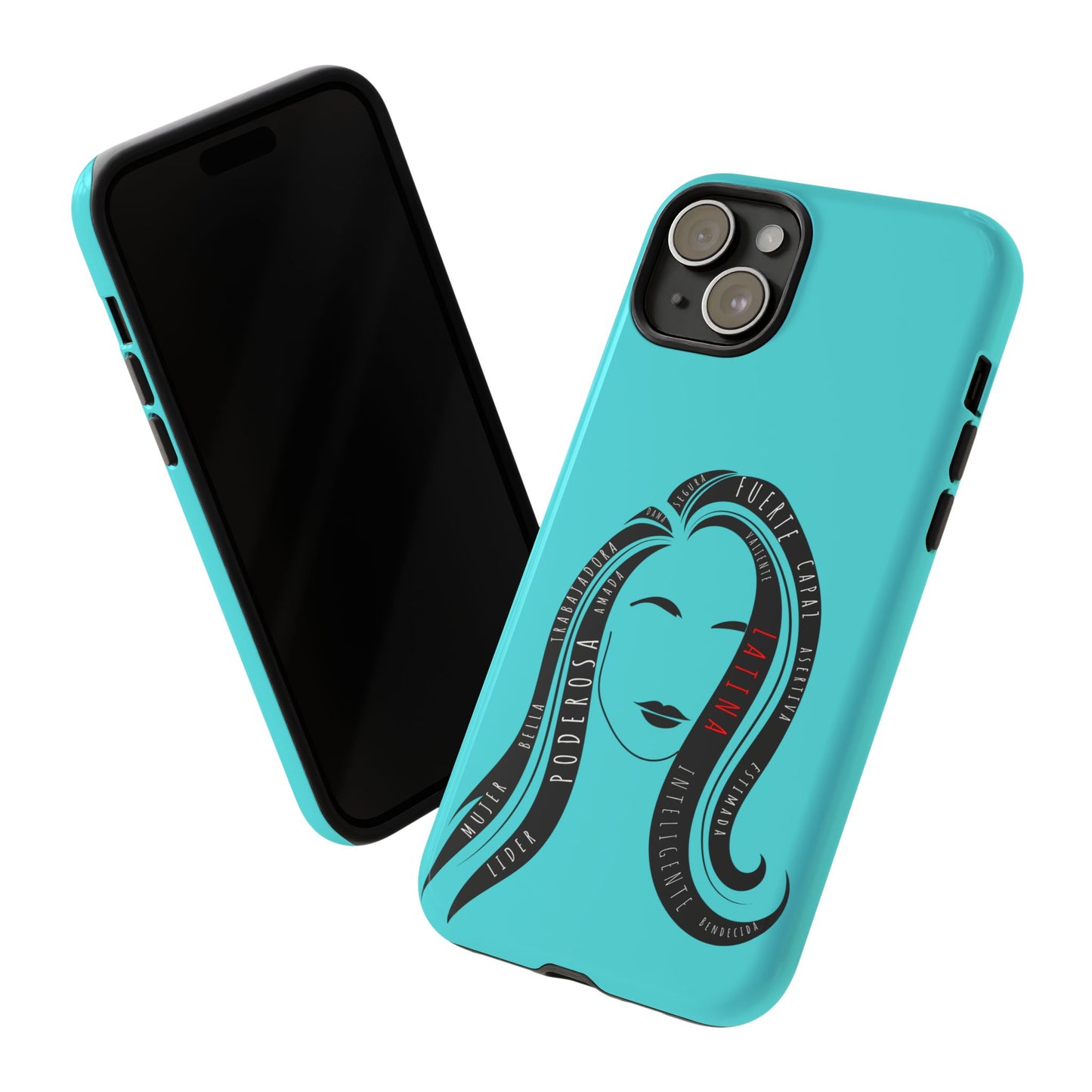 Blue Fuerza Latina Tough Phone Case | Latina Empowerment Protective Cover