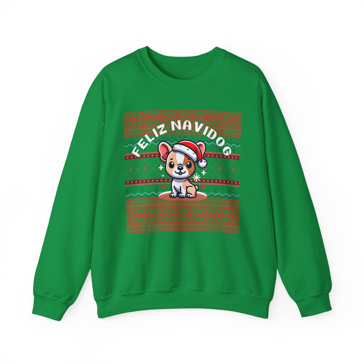 Feliz Navidog Ugly Christmas Sweater- French Bulldog