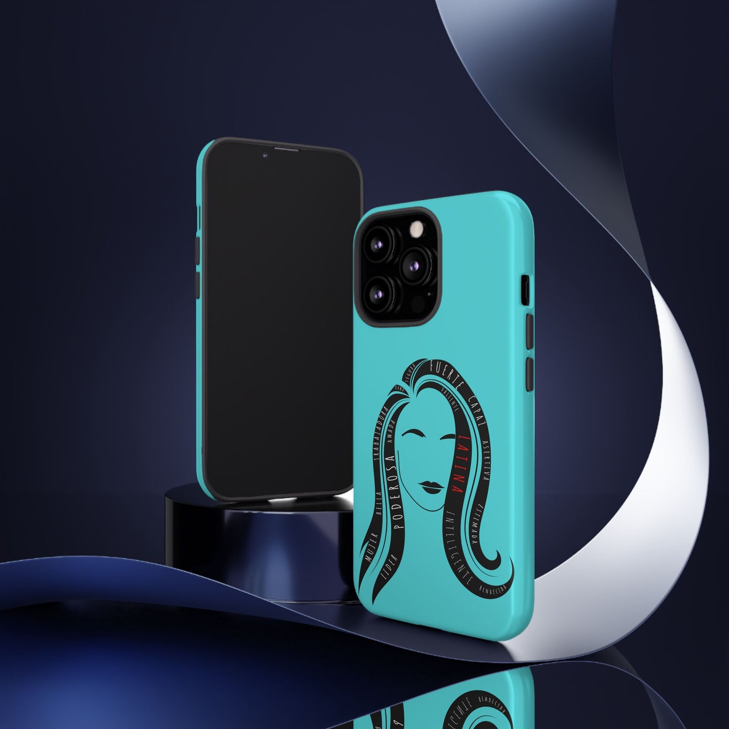 Blue Fuerza Latina Tough Phone Case | Latina Empowerment Protective Cover