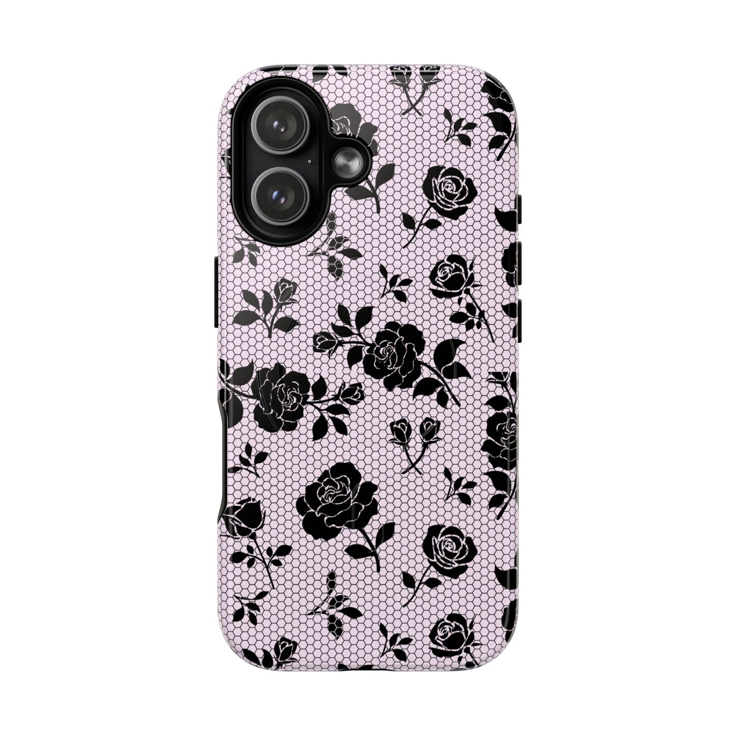 Blush Lace Bloom MagSafe Phone Case