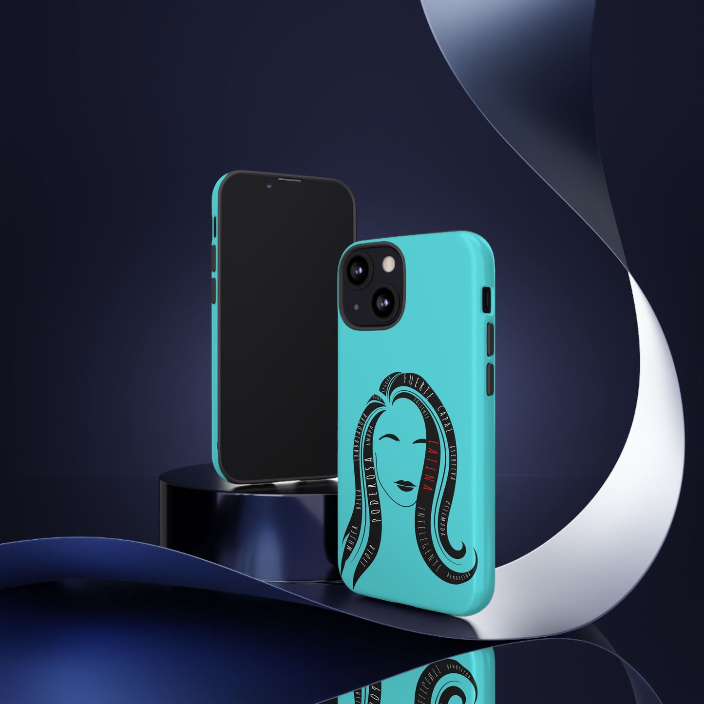 Blue Fuerza Latina Tough Phone Case | Latina Empowerment Protective Cover
