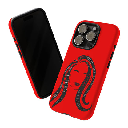 Red Fuerza Latina Tough Phone Case | Latina Empowerment Protective Cover