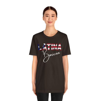 Latina Boricua Shirt | Puerto Rico Latina Pride Graphic Tee for Women