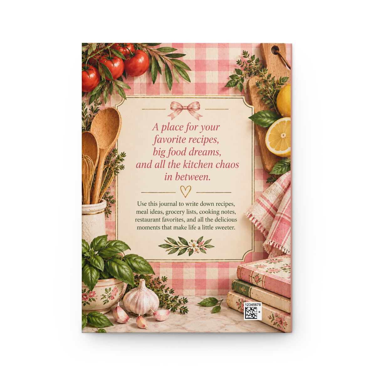 Recipes, Cravings & Kitchen Chaos Hardcover Journal