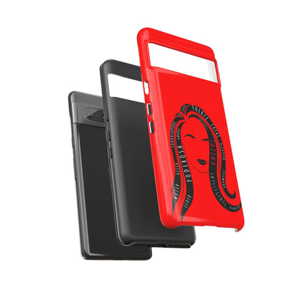 Red Fuerza Latina Tough Phone Case | Latina Empowerment Protective Cover