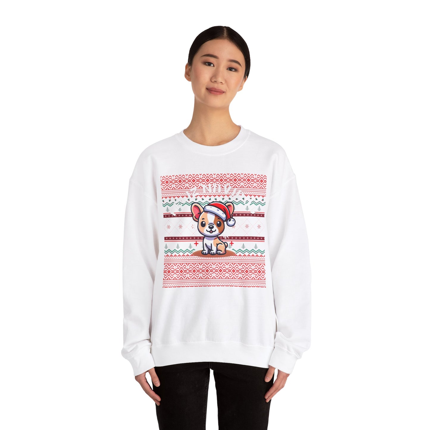 Feliz Navidog Ugly Christmas Sweater- French Bulldog