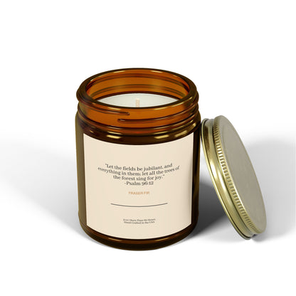 Psalm 96:12 Fraser Fir Candle